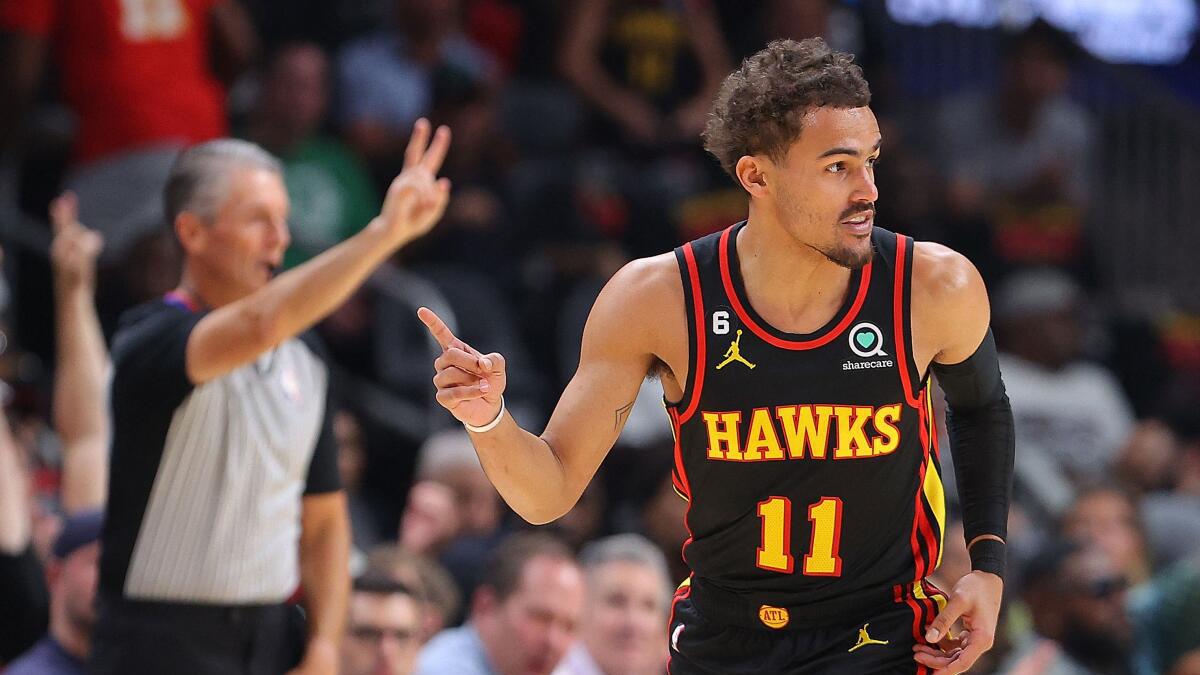 Nba Playoffs Result Trae Young Hawks Get First Win In Series Vs